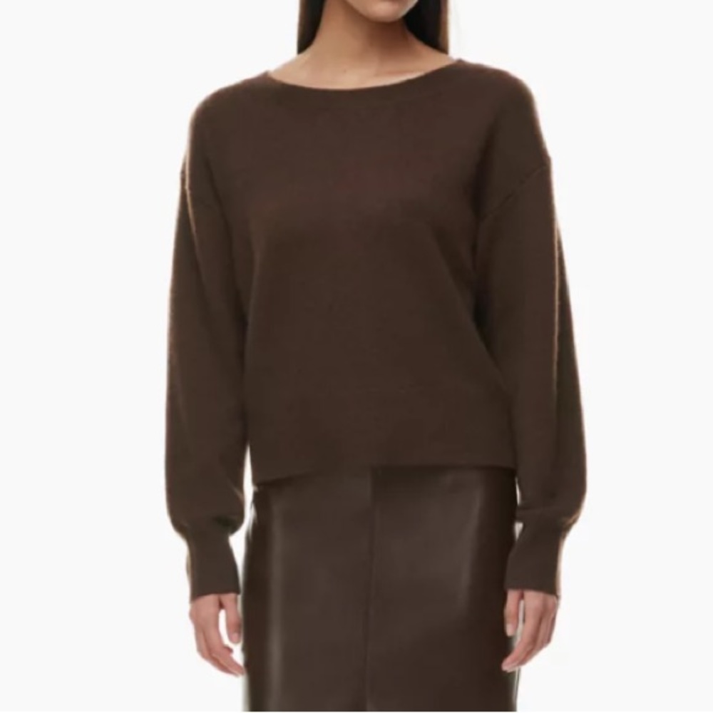 Babaton Brown Crewneck Sweater